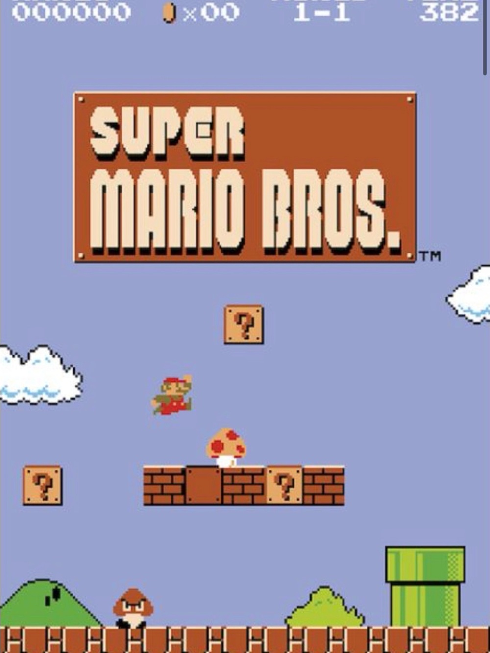 Nintendo Super Mario Bros. Poster — Aprox Size 24x36 Inches